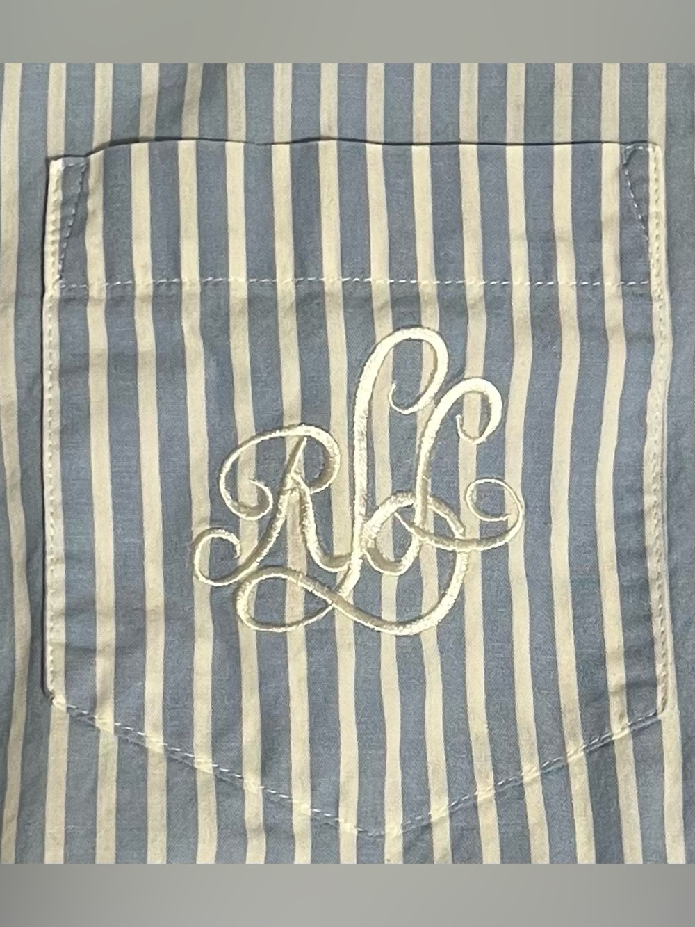 Lauren Ralph Lauren stripped night gown sleep shirt pajamas Size Small - Picture 2 of 7